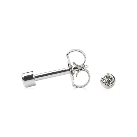 Boucle d'oreille Studex April Crystal Bezel