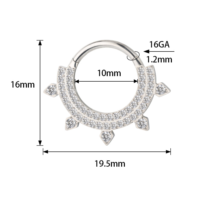 Bague double ligne en titane