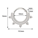 Bague double ligne en titane