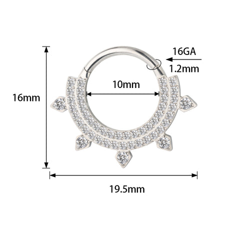 Bague double ligne en titane