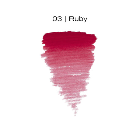 The Pigment 03 Ruby PMU pigment packaging for deep red lip work