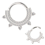 Bague double ligne en titane