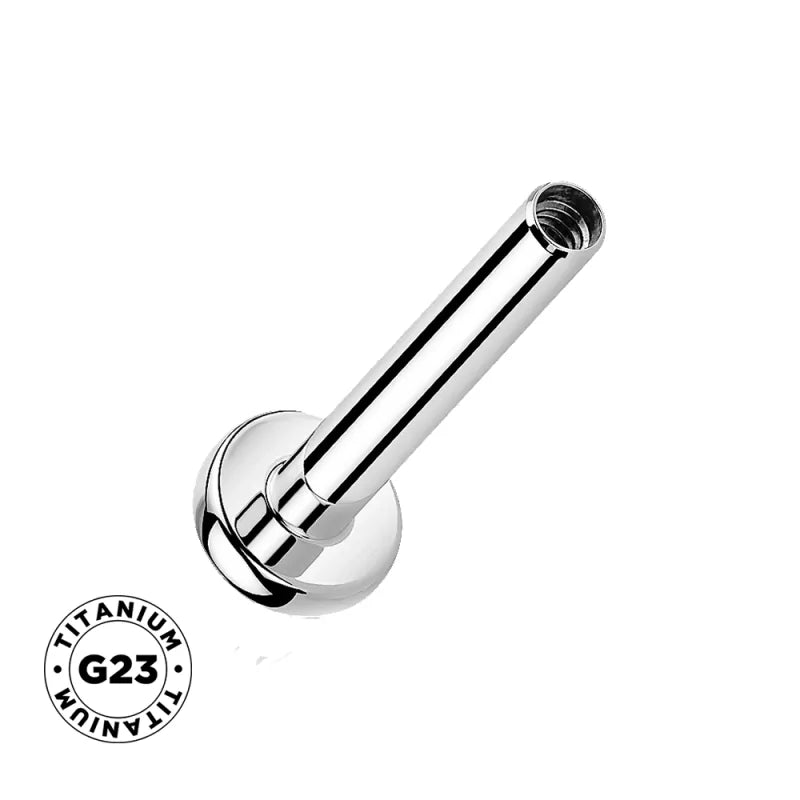 Labret à filetage interne en titane