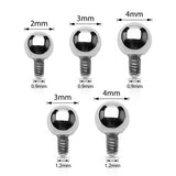 Bout de boule de labret en titane pour piercing