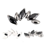 Bague en titane alternative marquise