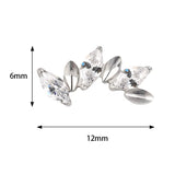 Bague en titane alternative marquise