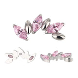 Bague en titane alternative marquise