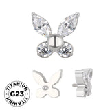 Bague en titane Papillon