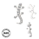 Bague en titane Gecko