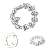 Bague en titane Couronne d'olivier