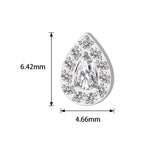 Bague en titane sertie de poire