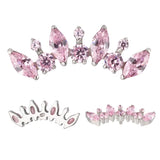 Bague en titane ronde et marquise