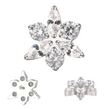 Bague en titane Étoile Fleur