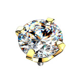 Embouts d'anneau en titane avec sertissage en zirconia