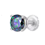 Embouts d'anneau en titane avec sertissage en zirconia