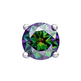 Embouts d'anneau en titane avec sertissage en zirconia