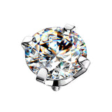 Embouts d'anneau en titane avec sertissage en zirconia