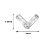 Bague en titane forme double rectangle