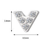 Bague en titane forme en V