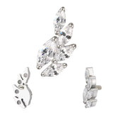 Bague en titane forme épi de blé