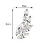 Bague en titane forme épi de blé