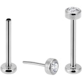 Labret sans filetage en titane