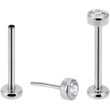 Labret sans filetage en titane