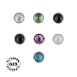 Pointe en titane avec demi-sertissage