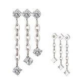 Pendentif Chaîne Triple Anneau en Titane