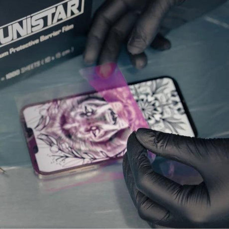 Unistar Self Adhesive Protective Film Pink 10x15cm/1000pcs Roll - BVShop