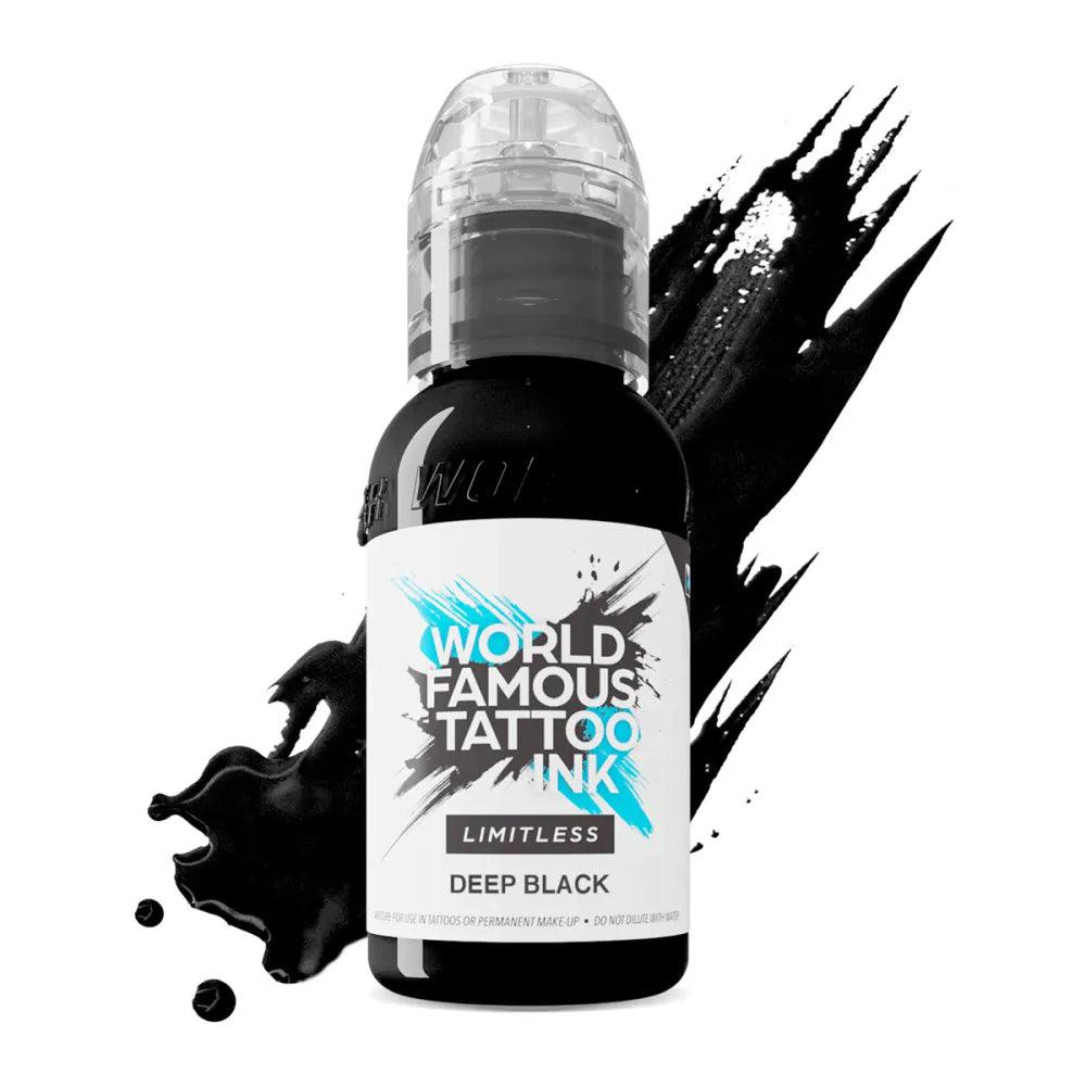 Encre de tatouage illimitée mondialement célèbre - Noir profond (30ml)
