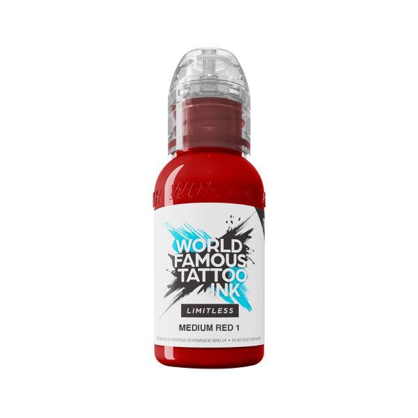 Encre de tatouage rouge moyen illimitée mondialement célèbre 1 (30 ml)