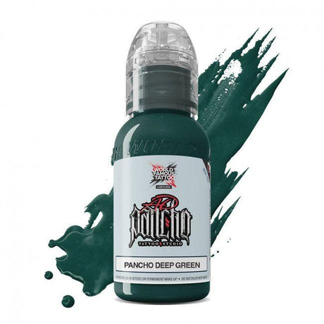 World Famous Tattoo Ink AD Pancho Deep Green 30ml - BVShop