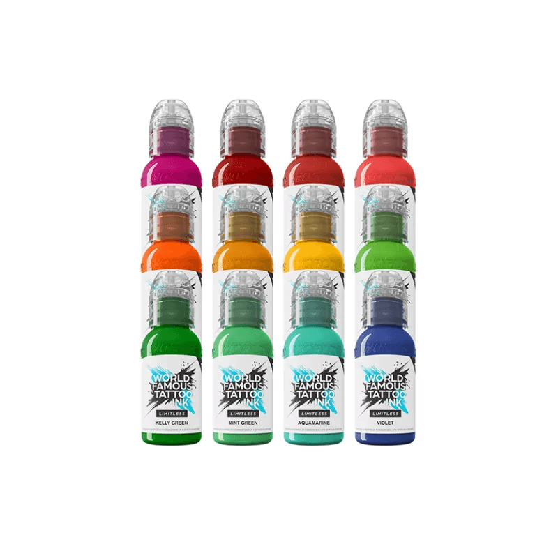 Ensemble de pigments Dragon d'encre de tatouage mondialement célèbre (12x30ml)